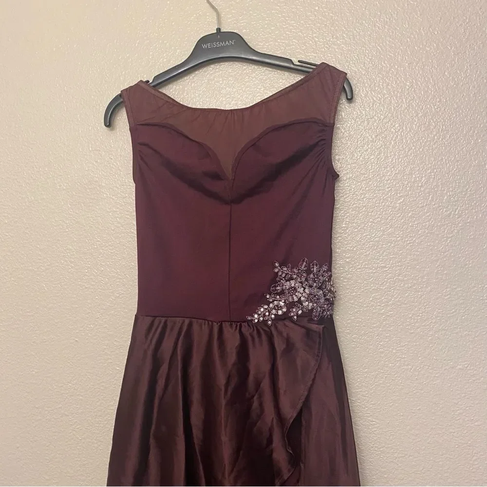 WEISSMAN Dance burgundy plum purple Costume dress Chasing Cars 13094 Adult SA